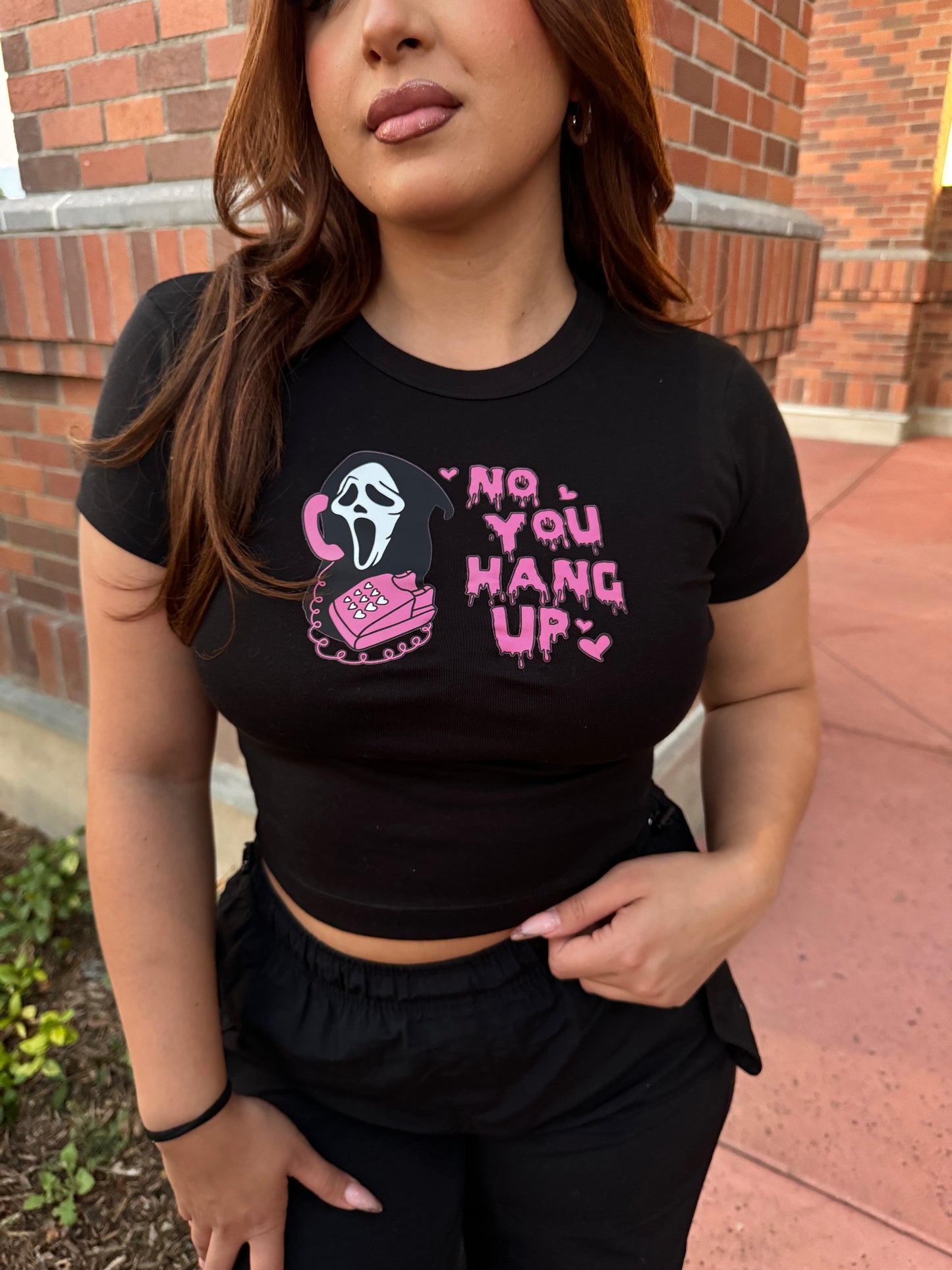 Scream Baby Rib Crop top