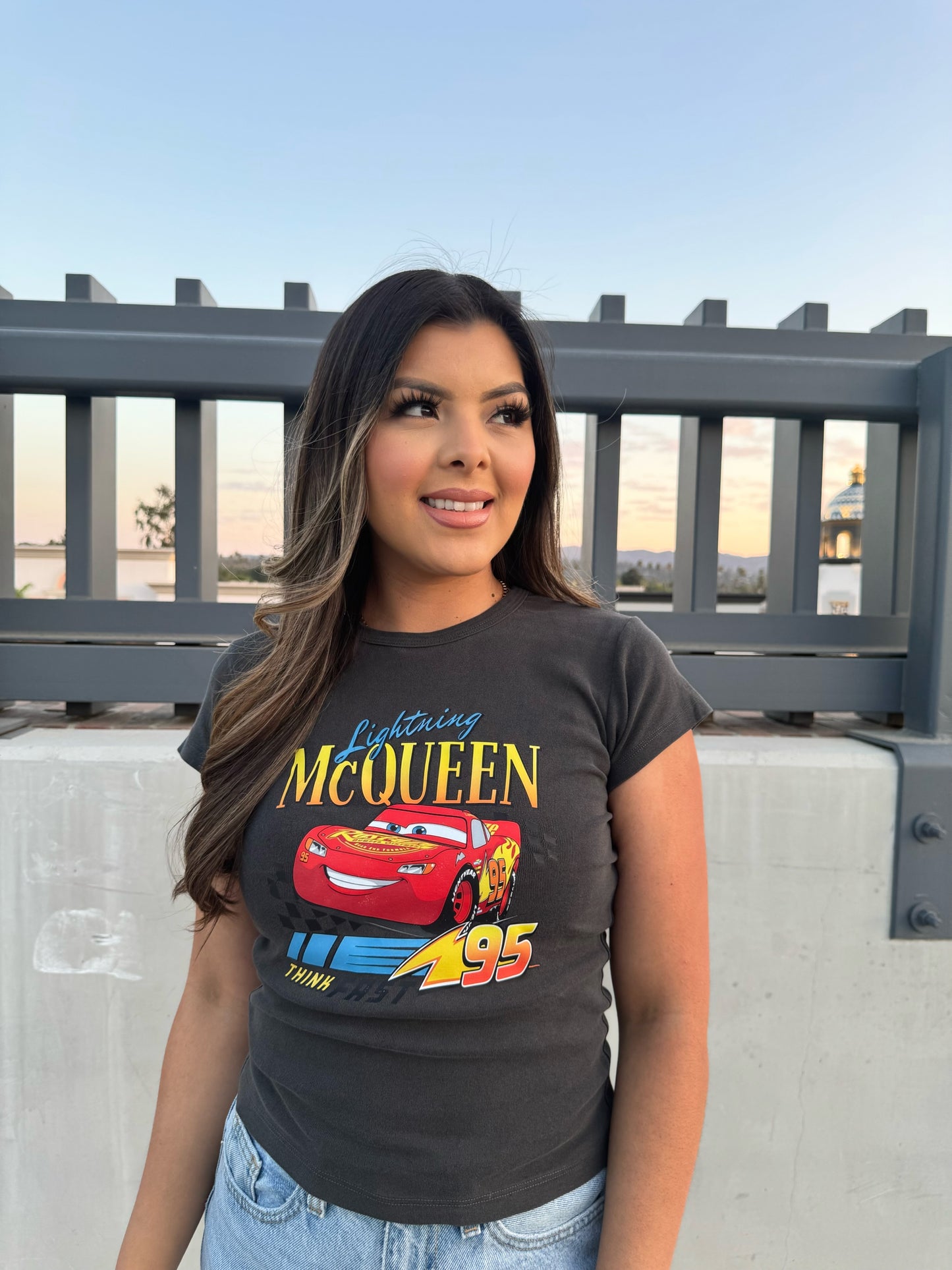 Lightning McQueen Vintage Baby Rib Tee