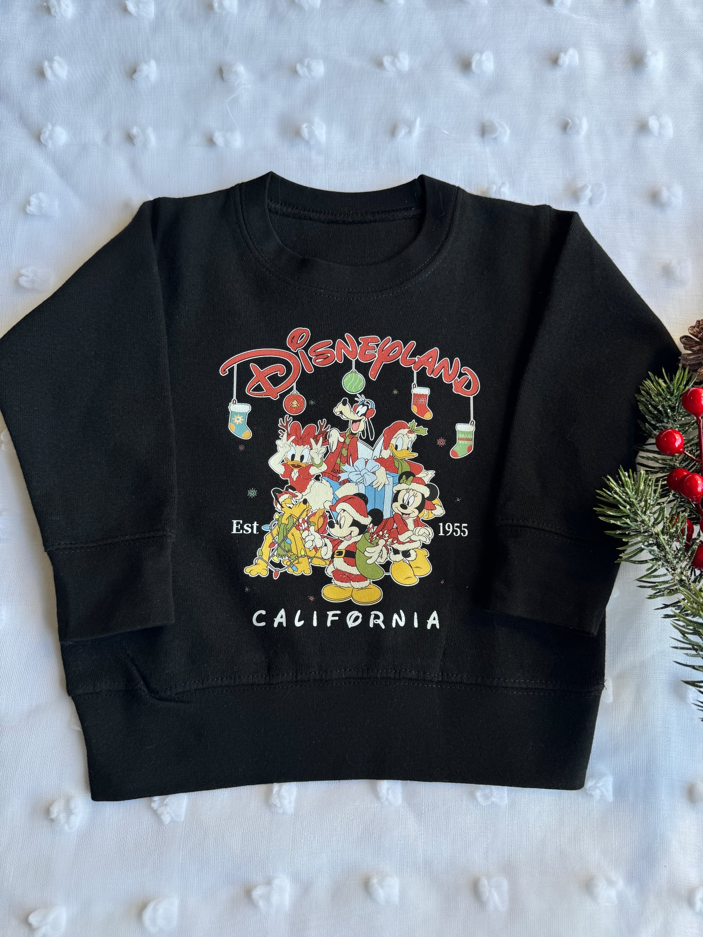 Disneyland 1955 Xmas crewneck