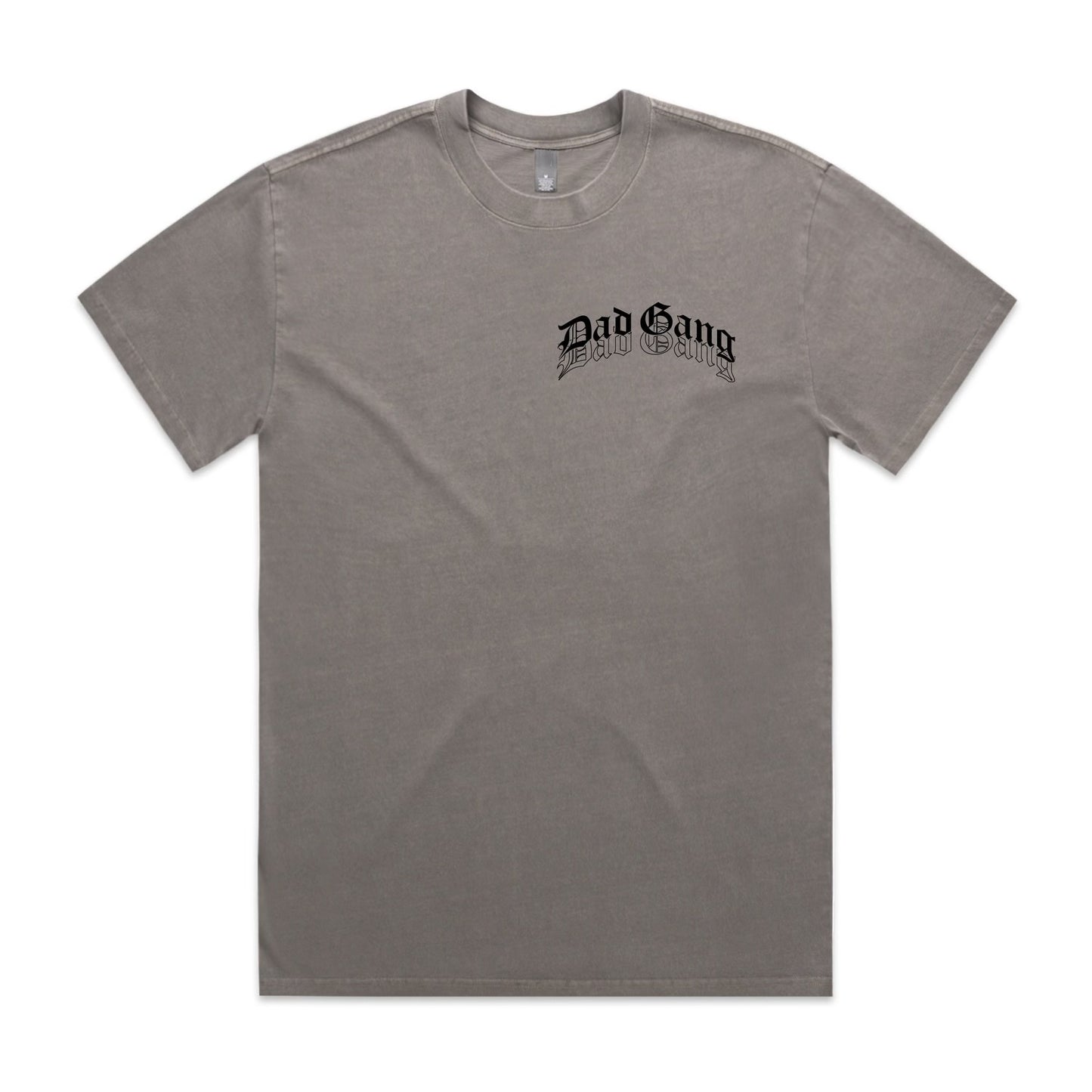 Dad Gang Grey Faded Oversized Tee