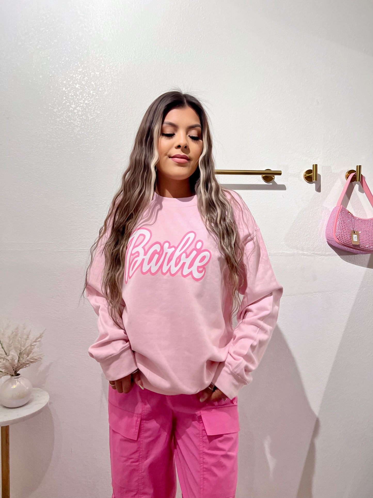 Barbie crewneck light pink