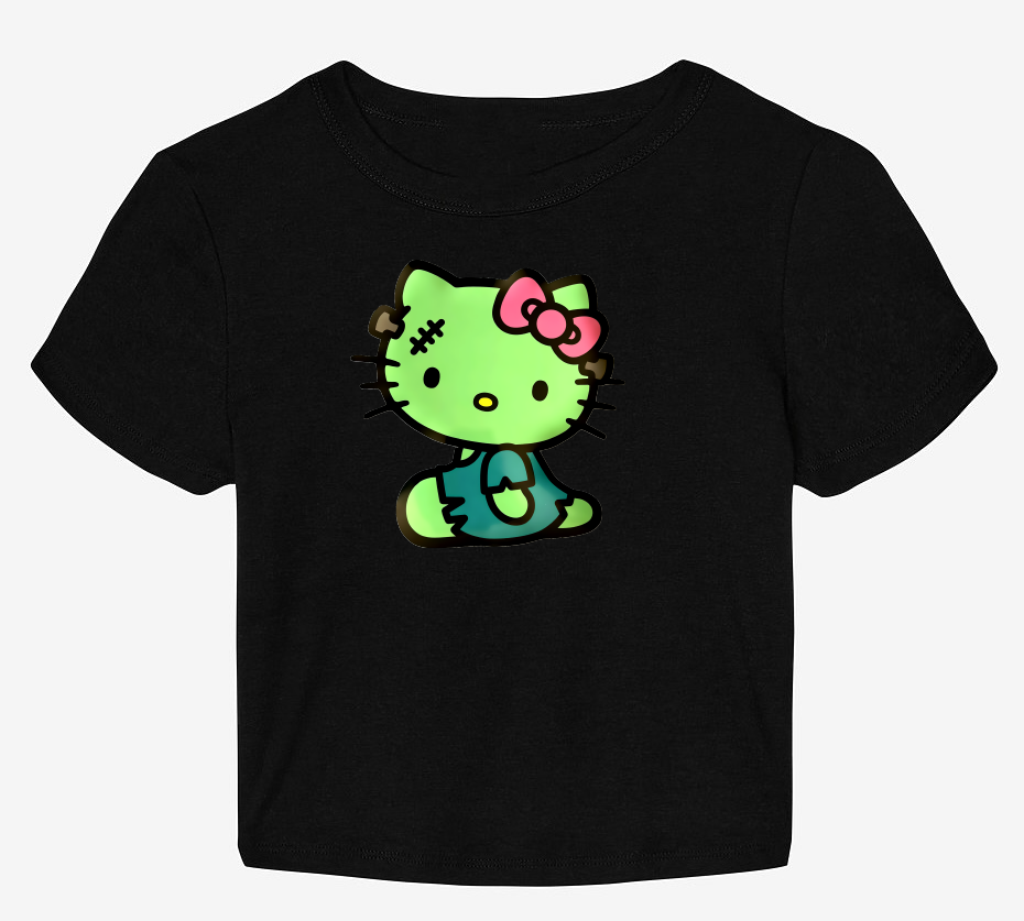 Hello Kitty Zombie Crop Top