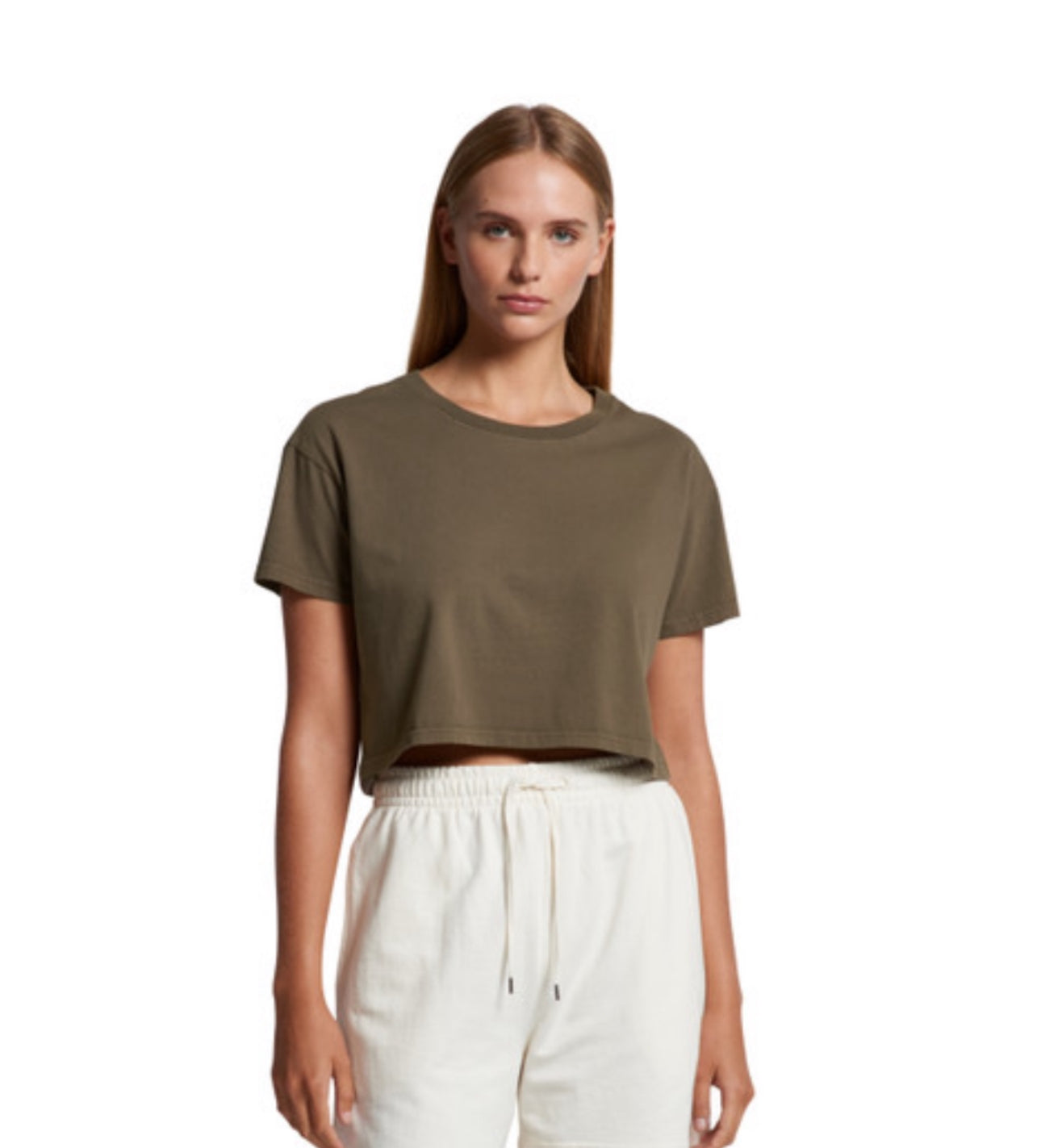 Monaco boxy crop top (front & back)