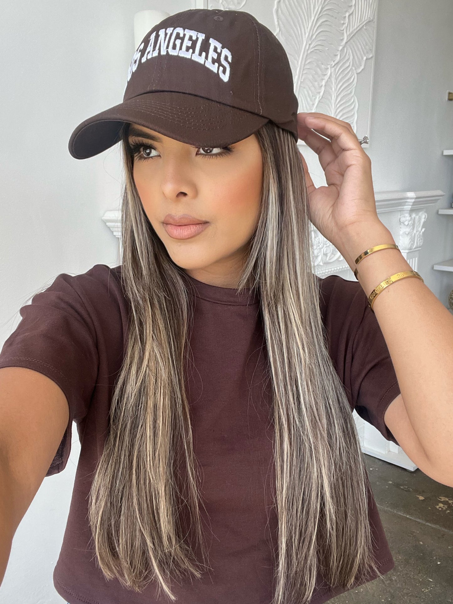 Los Angeles Baseball hat- Brown