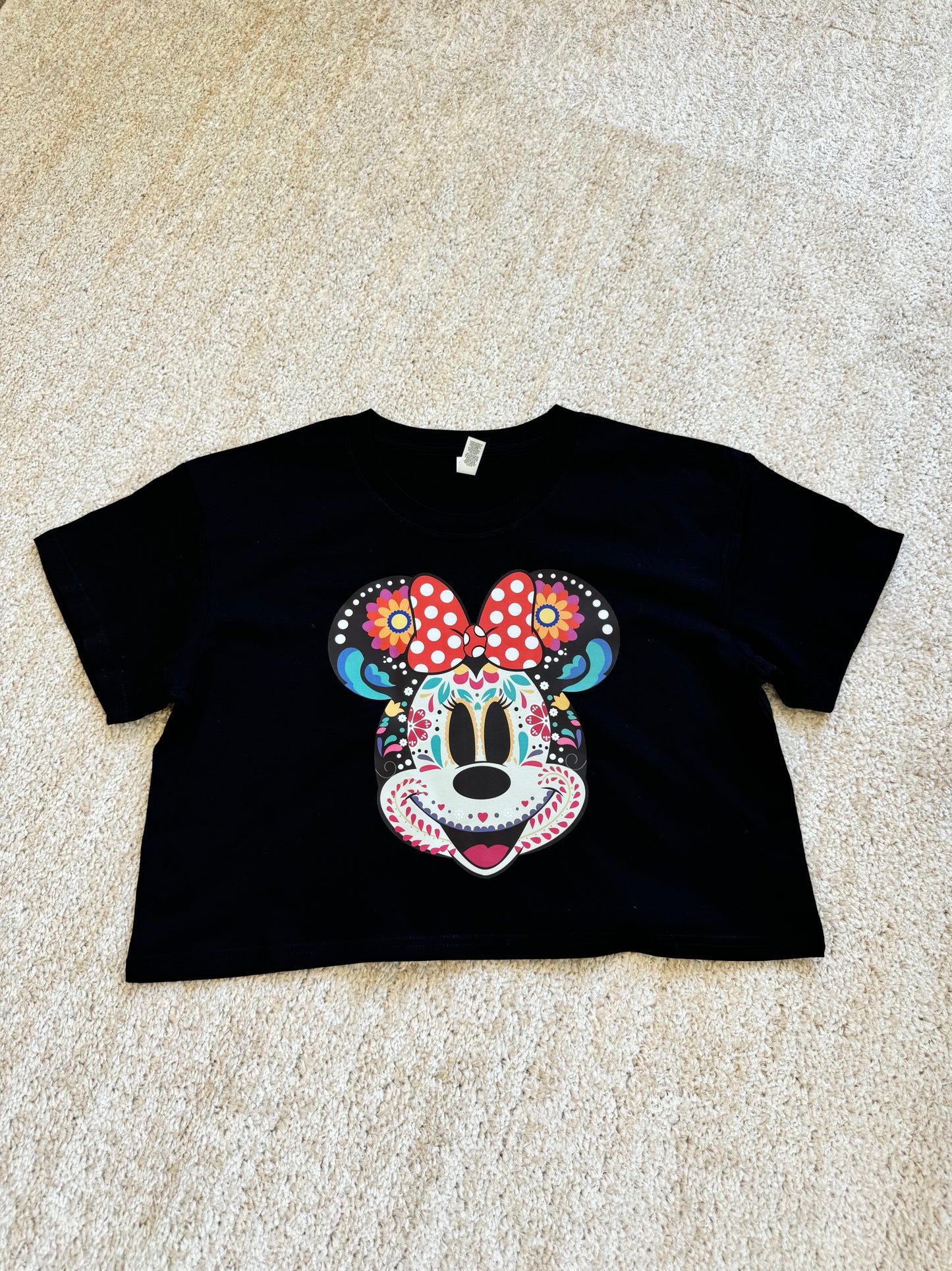 Minnie Calavera crop top