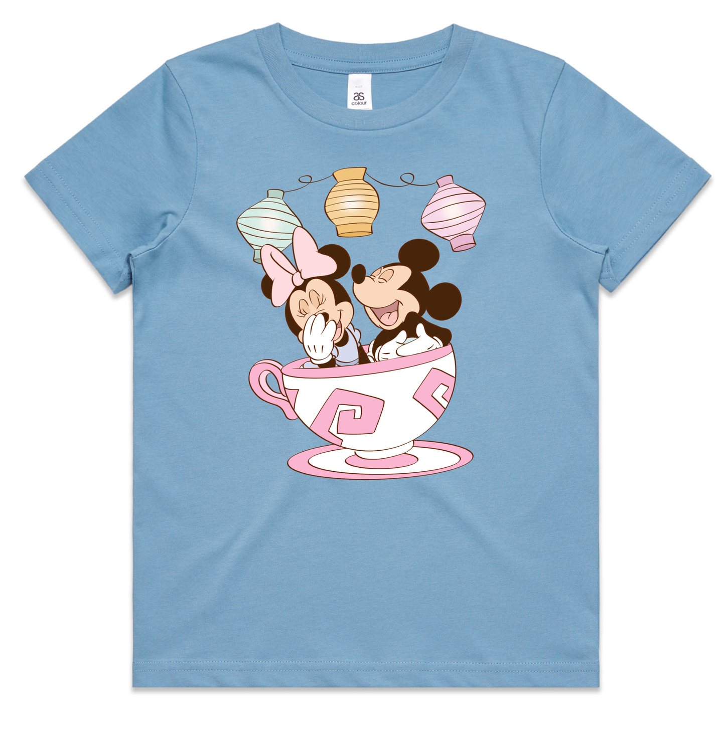 Minnie Mickey Tea cups Tee- Kids