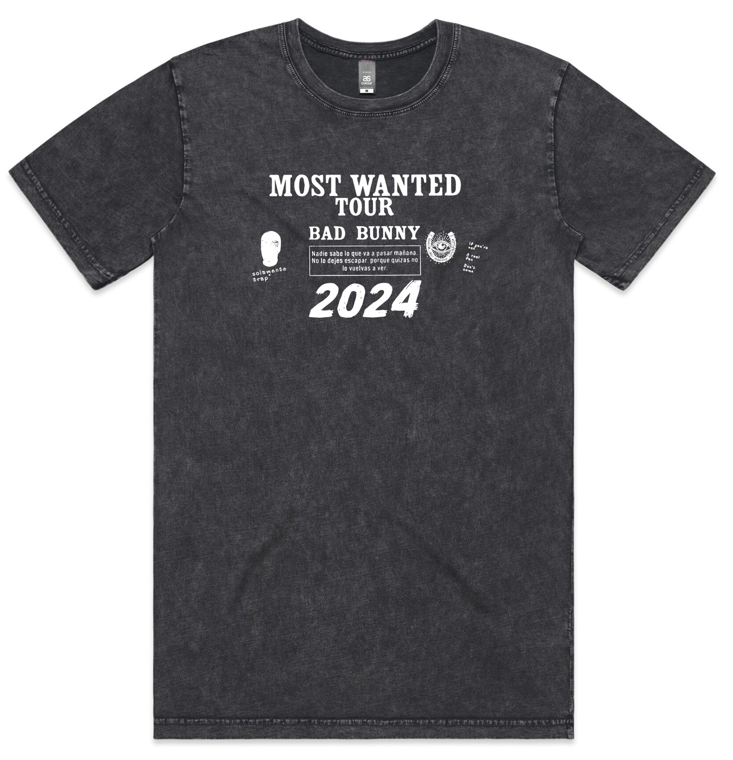 2024 Tour Tee Acid Wash Tee ( Front & Back)