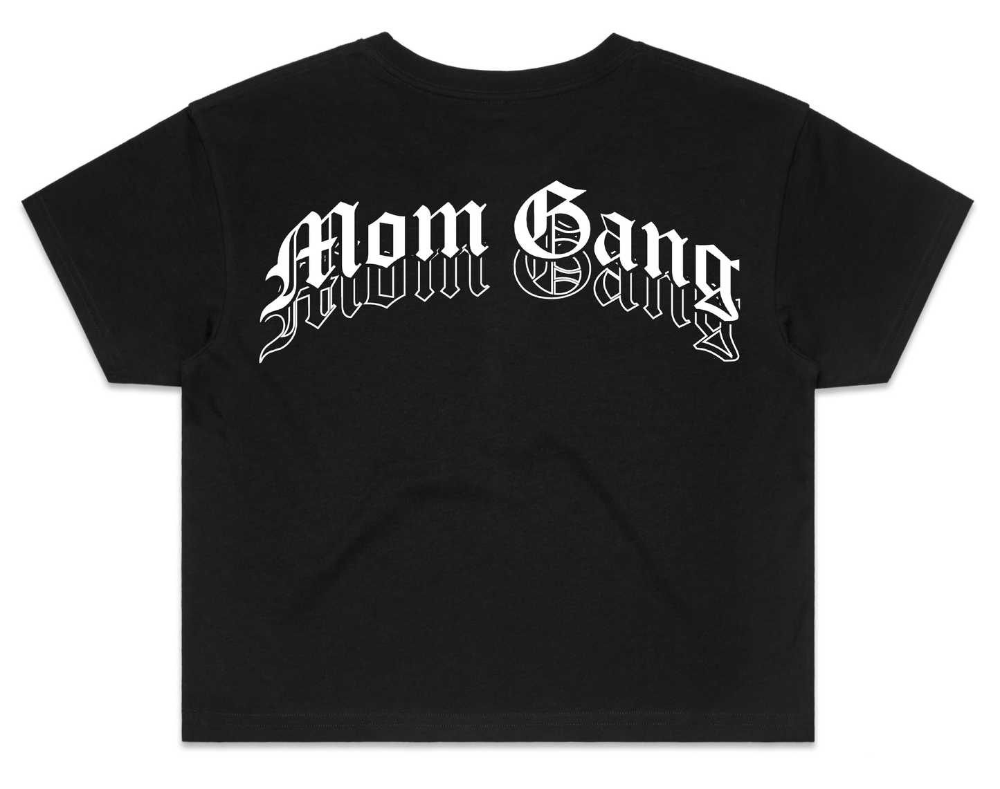 Mom Gang Black Crop top