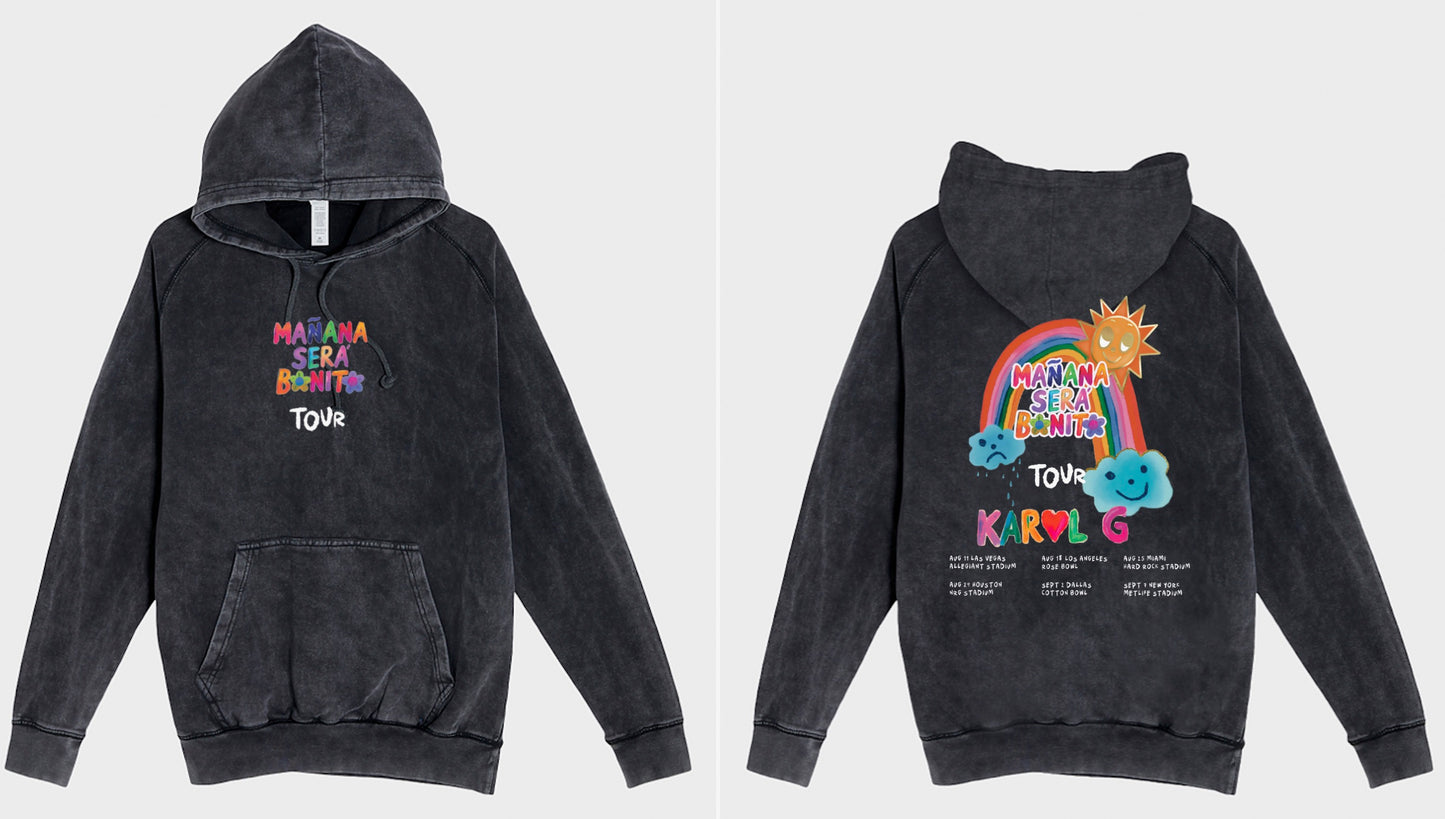 MSB Tour Acid wash hoodie