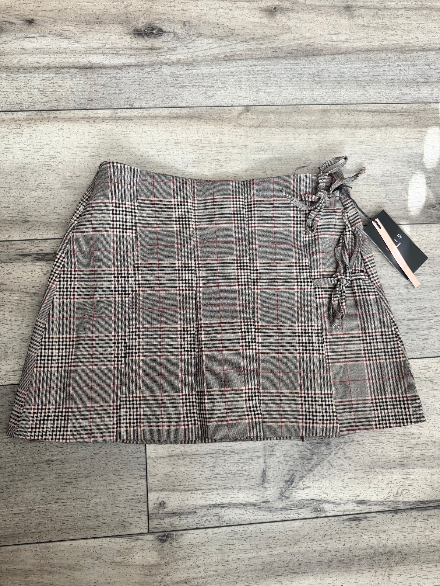 Neutral Plaid skirt (shorts attached)