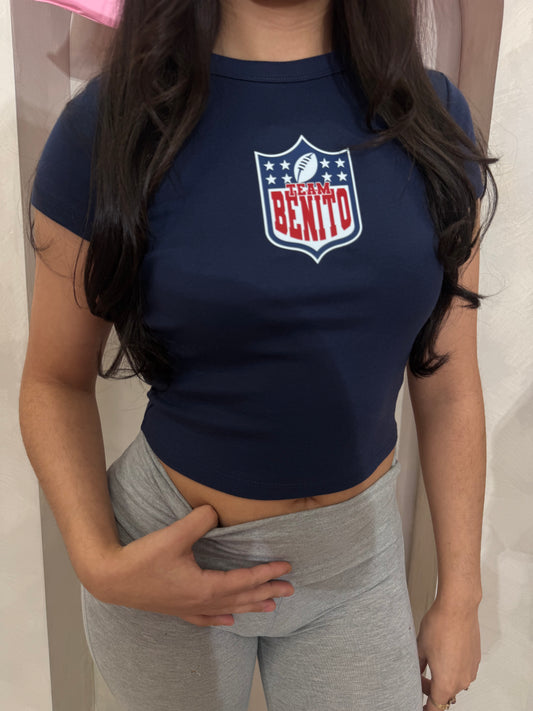 Team Benito Baby rib crop tee