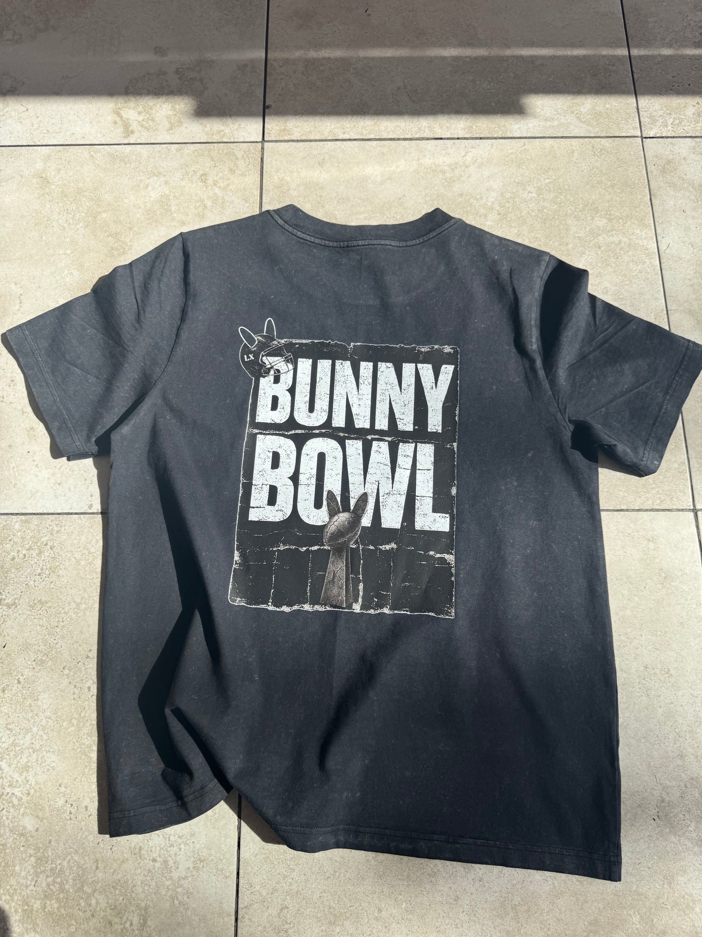 Bunny Bowl stone wash women’s heavy relaxed tee
