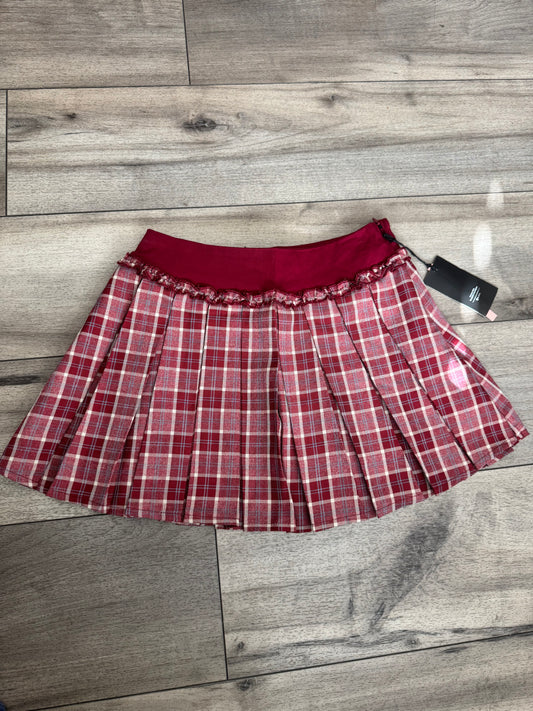 Holiday plaid Skirt (shorts attached)