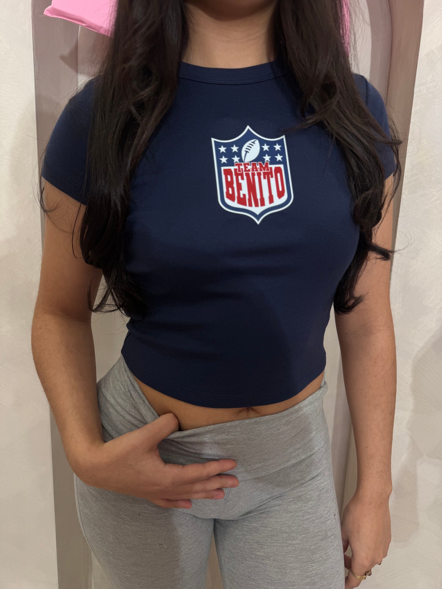 Team Benito Baby rib crop tee