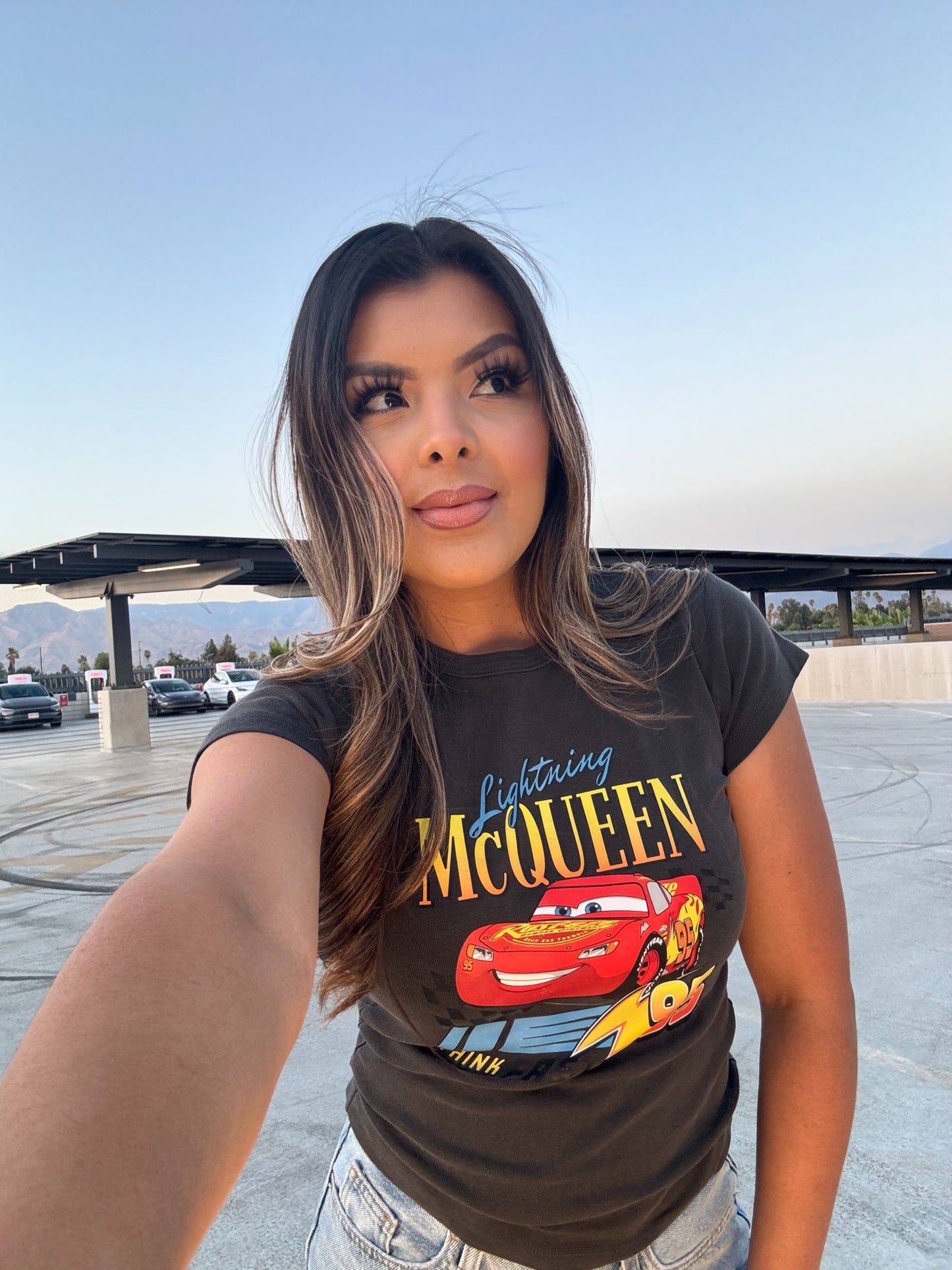 Lightning McQueen Vintage Baby Rib Tee