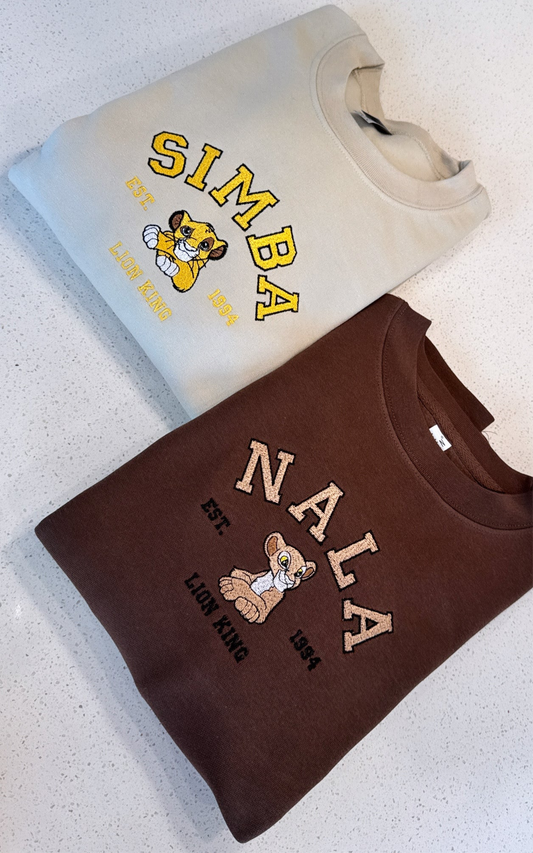 Simba & Nala crewneck
