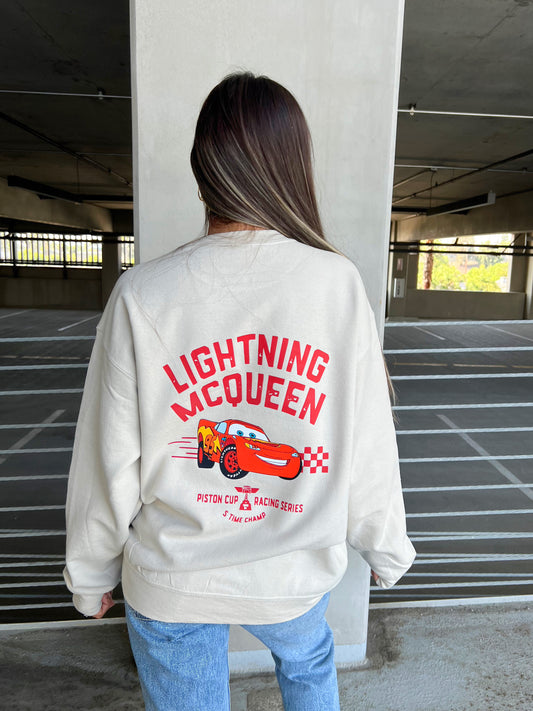 Lightning McQueen Sand crewneck