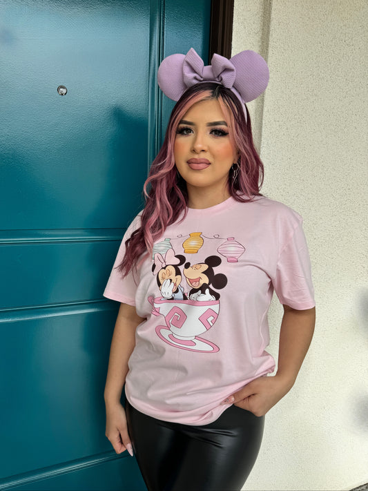 Minnie Mickey Tea Cups Tee