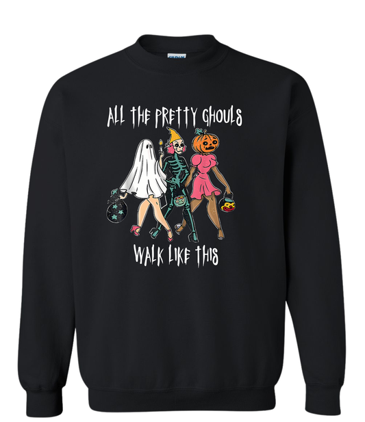 Pretty Ghouls crewneck (2 Color Options)