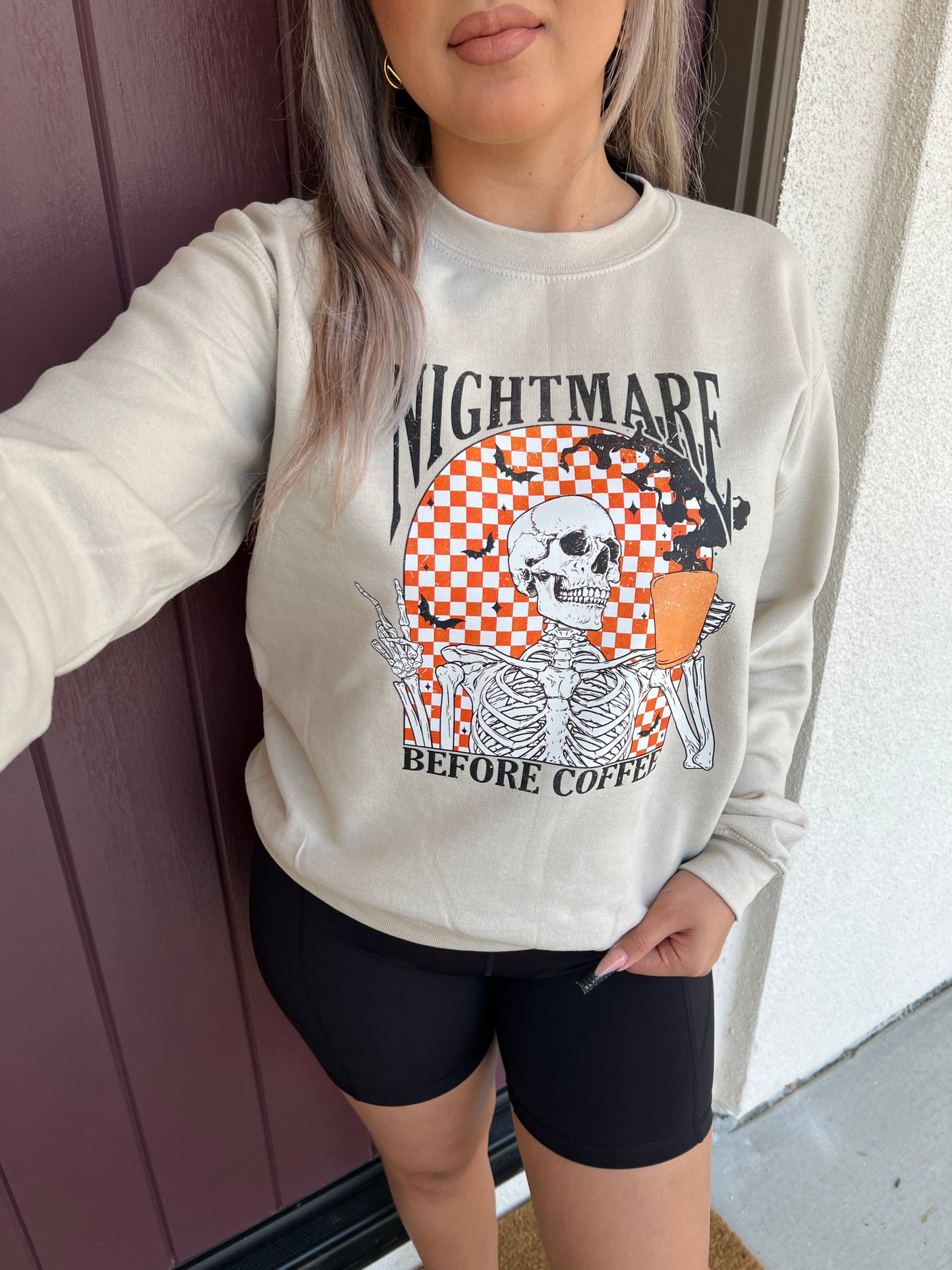 Nightmare Before Coffee Crewneck