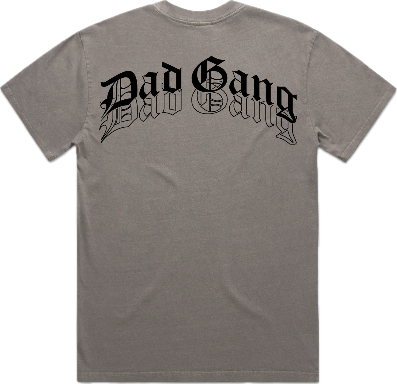 Dad Gang Grey Faded Oversized Tee