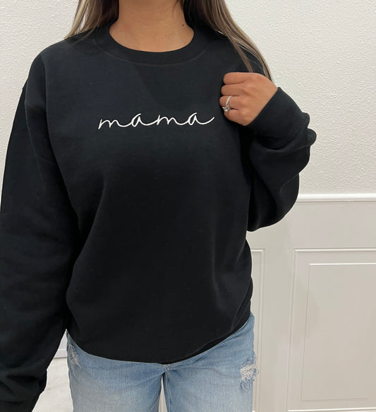 m a m a (cursive)