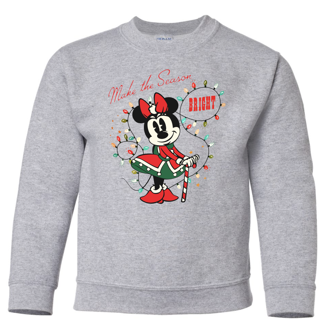 Make The Season Bright Minnie KIDS (2 Colors)